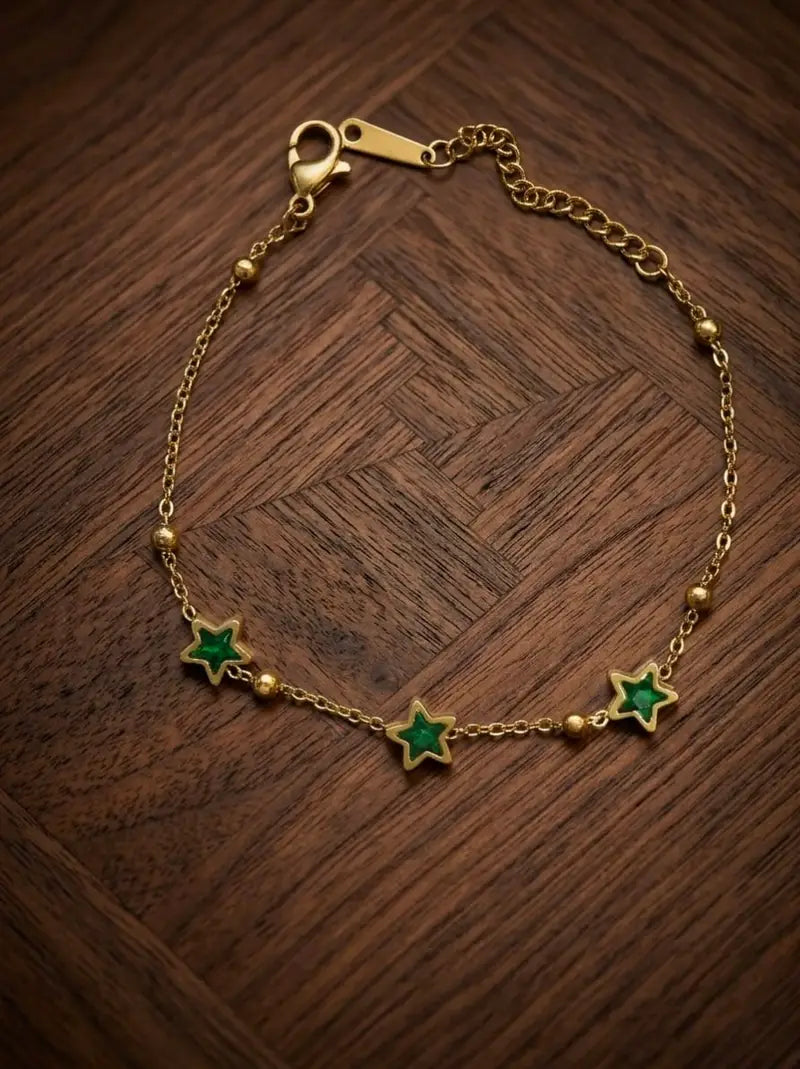 Emerald Star Bracelet