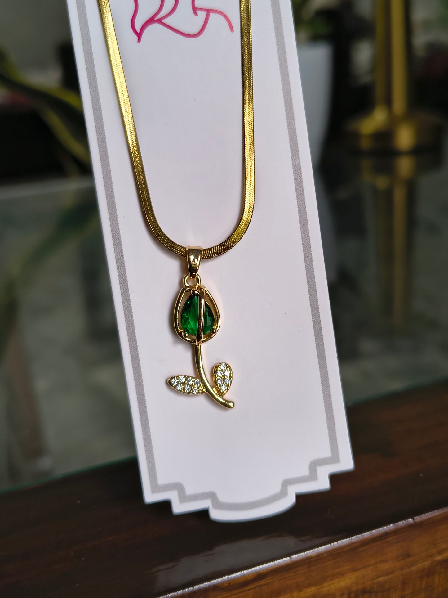 Premium tulip with snake chain